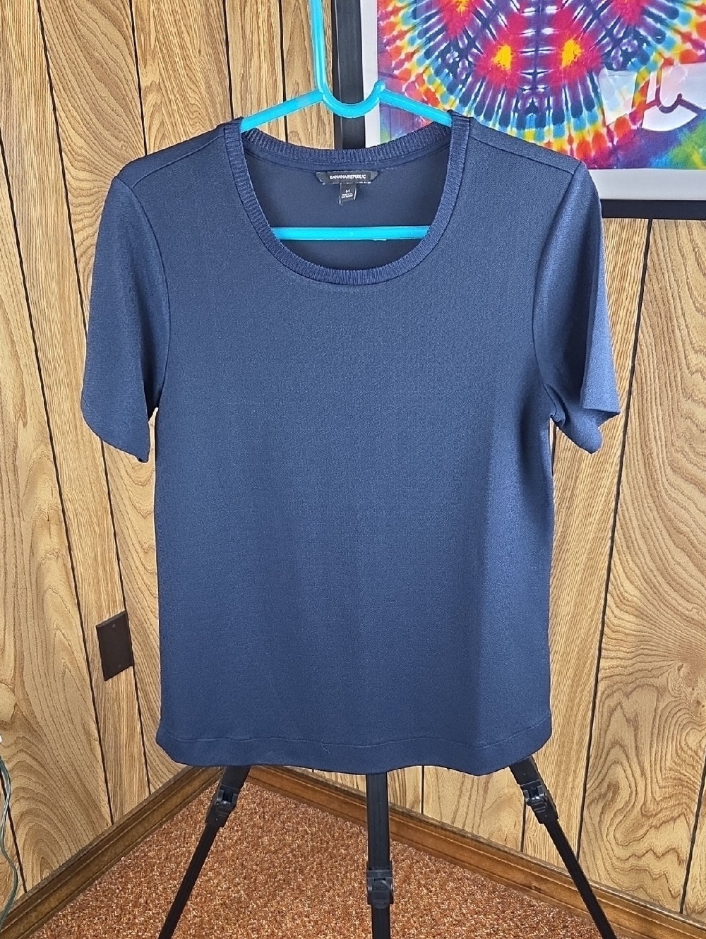 Banana Republic Navy Short Sleeve Knit T Shirt